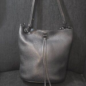 Rebecca Minkoff Darren Black Leather Shoulder Bag